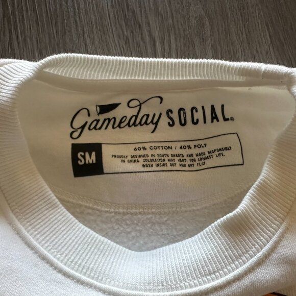 Tennessee Volunteers Oversized Malone Multimedia Football Sweatshirt White Small - Picture 5 of 6